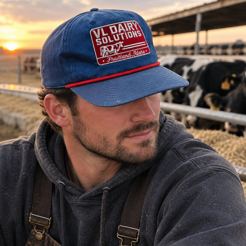 VL Dairy Retro Hat Flat Brim